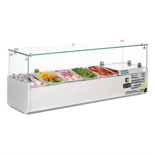 Polar Serie G Aufsatzkühlvitrine 5 x GN1/4