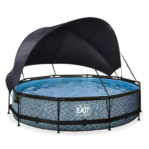 Framepool EXIT mit Sonnensegel, grau, Ø 360cm von EXIT