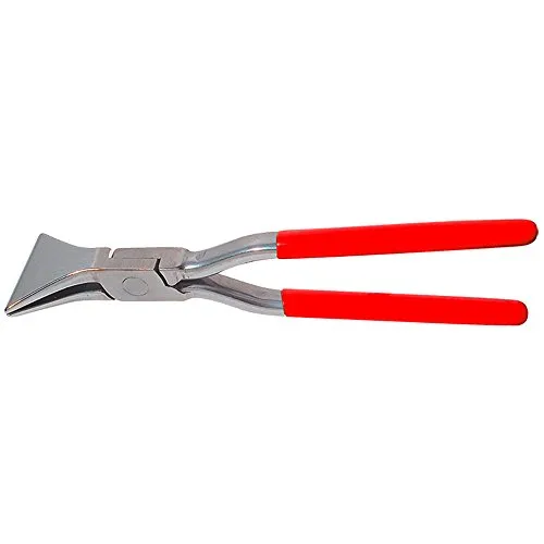 STUBAI FALZZANGE ROSTFREI GERADE 60 mm | tauchisolierte Griffe, Edelstahl, 270 mm Länge, eingelegt | Profiqualität für Spenglerarbeiten