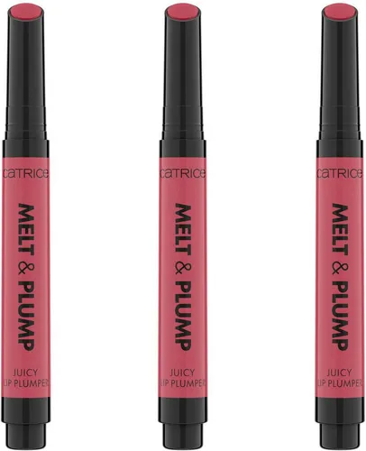 Catrice Lippenbalsam Melt & Plump Juicy Lip Plumper, 3-tlg., Sorgt für Glanz und Volumen, weiche Textur, kühlend durch Menthol.