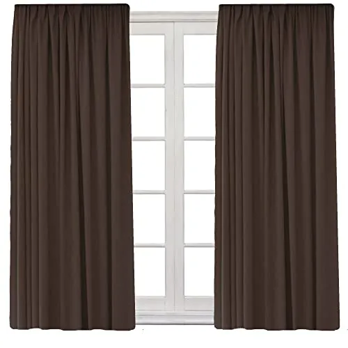 Cleanlevel Verdunkelungsvorhang (2er Set) 140x245 cm – Vorhang Blickdicht mit Kräuselband – Vorhang Verdunkelung mit Hitzeschutz & Kälteschutz