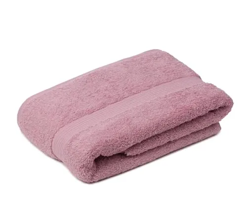 liebling Badetuch, 100% hochwertige Baumwolle, Serie Miami, 100 x 150 cm, waschbar & trocknergeeignet, Farbe: Altrosa
