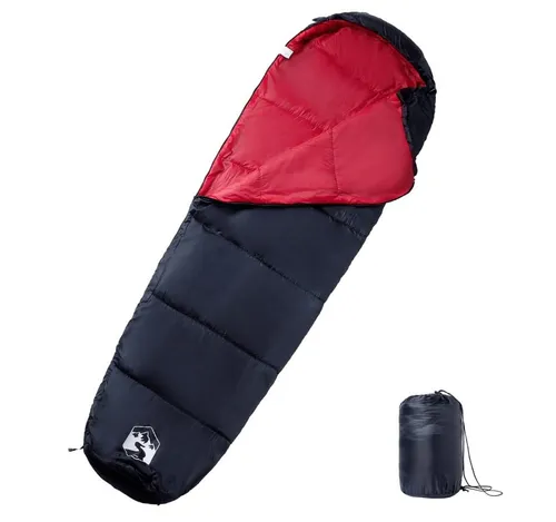 vidaXL Mumienschlafsack für Erwachsene 3 Jahreszeiten - Schlafsäcke für Camping, ideal für Frühling bis Herbst. Langlebig, wasserfest und mit isolierender Mumienform für optimalen Komfort und Wärme.
