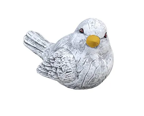 stoneandstyle Steinfigur Vogel Berta, massiver Steinguss, Frost- und wetterfest