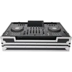 Magma DJ-Controller Case XDJ-AZ - Robustes Case für AlphaTheta XDJ-AZ & Pioneer XDJ-XZ, inklusive abnehmbarer Frontabdeckung und ausziehbarer Ablage für Laptop – ideal für DJs unterwegs.