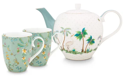 PiP Studio Teeservice Jolie Flowers Blue von Pip Studio