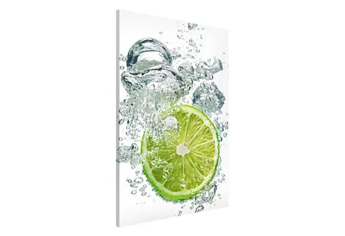 Bilderdepot24 Magnettafel Küche Deko Lime Bubbles - Stylisches Magnetboard für kreative Ideen und wichtige Notizen! Ideal für Wohnzimmer, Küche oder Flur. Lichtechte Farben und kratzfeste Oberfläche sorgen für langanhaltende Freude. Hergestellt in Deutschland mit Fokus auf Qualität.
