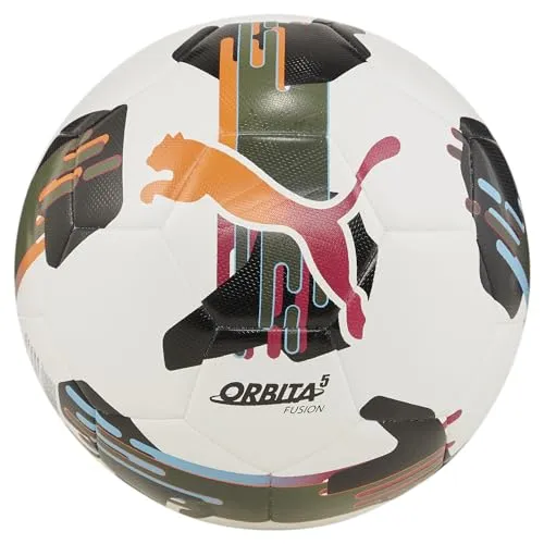 PUMA Orbita 5 Fusion Trainingsball - Stabiler Trainingsball für Fußball, ideal für intensives Training. Aus robustem Material gefertigt, bietet er optimale Spielkontrolle und Langlebigkeit.