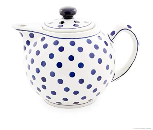 Bunzlauer Keramik Teekanne 1.0Liter, Ø19.3cm, H=14.3cm, Dekor 37