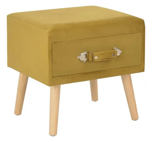 vidaXL Nachttisch mit 1 Schublade in Senfgelb von vidaXL