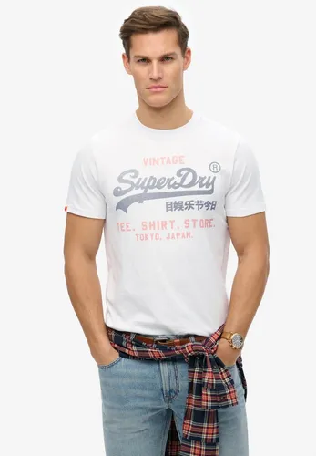 SUPERDRY VL HERITAGE RELAXED TEE Herren Rundhalsshirt - Modisches Herren-Shirt von Superdry in Größe XXL. Bequemes relaxed fit aus 100% Baumwolle für hohen Tragekomfort.