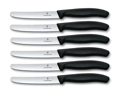 Victorinox Messer Set 6 Stück mit Wellenschliff
