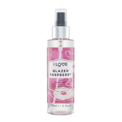 I Love Signature Glazed Raspberry Long Lasting, Fast Drying, Non Sticky Body Mist For Her 150ml