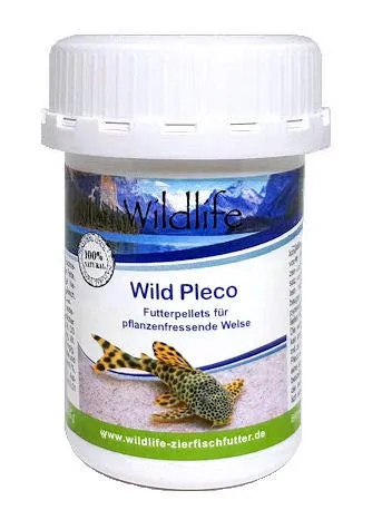 WILDLIFE Wild Pleco Natürliche Futterpellets für Pflanzenfressende Welse, 47 g