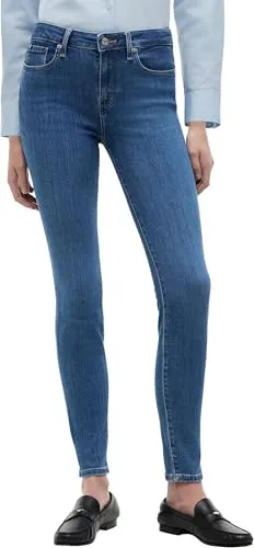 Tommy Hilfiger Damen Jeans Hose Como Skinny Fit, Blau - Nachhaltig produzierte Skinny Fit Jeans von Tommy Hilfiger, ideal für modebewusste Frauen, die Wert auf Stil und Umwelt legen.