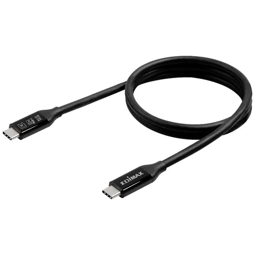 EDIMAX USB4 Thunderbolt 3 USB-C Kabel 0.50 m - Videokabel & -stecker mit superschneller Übertragung von bis zu 40 Gbit/s und schnellem Aufladen bis 100 W für optimale Leistung bei Daten, Audio und Video.