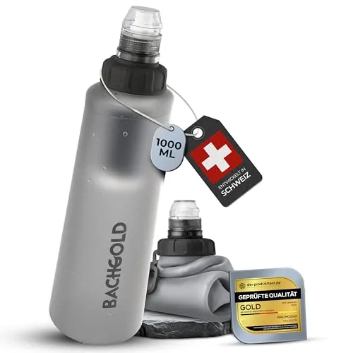 Bachgold® Squeeze Wasserfilter Outdoor – Ultraleichter Trinkwasserfilter für Camping & Notfälle - Ultraleichter Wasserfilter (1000ml) mit leistungsstarker Filtration für Outdoor-Aktivitäten. Ideal für Wandern und Reisen, passt in jeden Rucksack und sorgt für sauberes Trinkwasser.