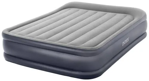 Intex Queen Deluxe Luftmatratze mit Fiber-Tech RP - 152 cm x 203 cm x 42 cm, integriertes Kissen und hervorragende Stabilität für maximalen Komfort