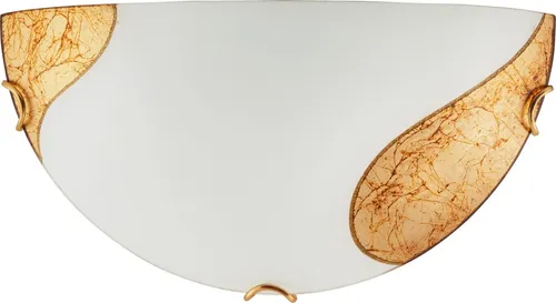 Weiß Gold Klassisch Wandleuchte - Elegante Wandleuchte für Innenräume, 1x60W E27, ideal für Wohnzimmer oder Flur, kombiniert klassisches Design mit moderner Lichttechnik.