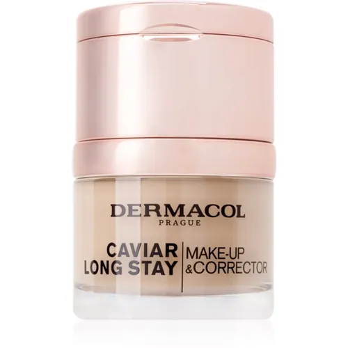 Dermacol Caviar Long Stay Langanhaltendes Make-up mit Kaviarauszügen und Korrektor Farbton Nude 30 ml