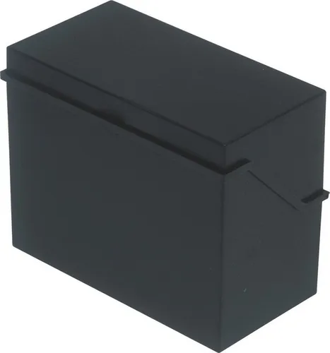 HELIT Karteikasten Karteibox A5 quer für ca. 500 Karten schwarz