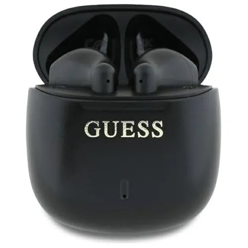 CG Mobile Guess Bluetooth Kopfhörer TWS + Dockingstation Printed Classic Logo schwarz