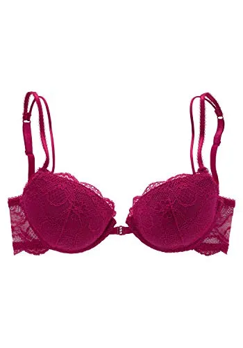 Lascana Damen Push-up-BH aus Spitze mit Vorderverschluss - Funktionsunterwäsche: Eleganter Push-up-BH mit verführerischer Spitze und praktischem Vorderverschluss für optimalen Tragekomfort und Unterstützung.