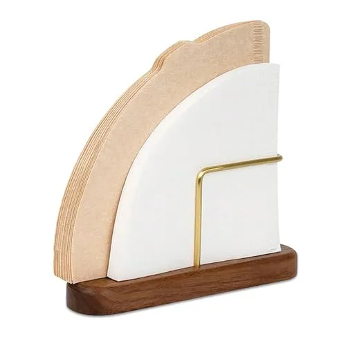 Filtertütenhalter, 1 Stück Kaffeefilterhalter Holz Kaffefilterhalterung Universell Kaffeefilter Aufbewahrung Multifunktional Serviettenhalter für Kaffeebar Zuhause Büro