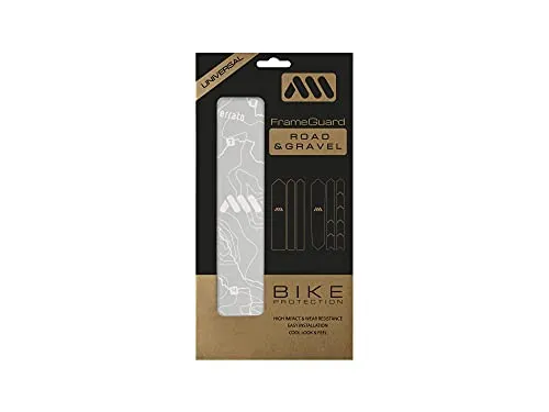All Mountain Style Rahmenschutzfolie 200 µm - Transparente & Matte Lackschutzfolie – Micro‑Wabe PVC, selbstklebend, UV‑stabil – für Gravel & Rennrad – entwickelt in Barcelona - Sterrato White