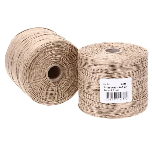 GarPet Bindfaden 500 g poliert Juteschnur Jute 500 m Gartenschnur Pflanzschnur