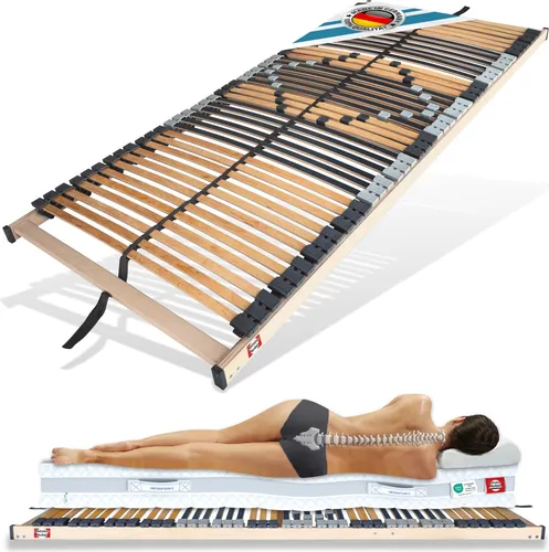 Lattenrost 70x200cm mit 42 Leisten - 7 Zonen für optimalen Schlafkomfort - Lattenrost 70x200cm, 42 Leisten, nicht verstellbar. 7 Komfortzonen sorgen für optimale Anpassung an Körperkonturen und schützen die Matratze vor Schäden.