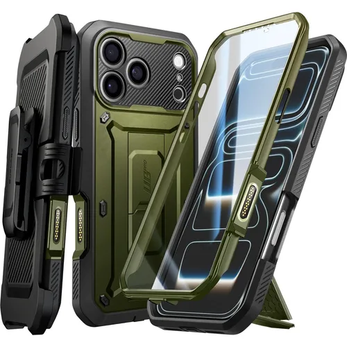 SUPCASE Unicorn Beetle Pro für iPhone 17 Pro Hülle 6.3” - Handyhülle mit militärischer Stoßfestigkeit, übersteht Stürze aus bis zu 6 m Höhe und bietet integrierten Displayschutz sowie eine praktische Kamera-Steuertaste.