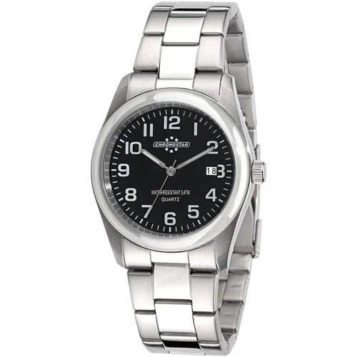 Herrenuhr CHRONOSTAR SLIM R3753100001 Edelstahl Schwarz NEW