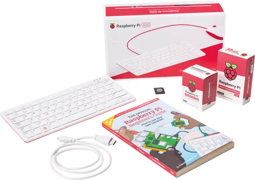 Raspberry Pi 400 Kit (DE) - Komplettset mit deutscher Tastatur - Bundles / Sets / Kits - Inklusive Maus, Netzteil und HDMI-Kabel für sofortigen Einsatz. Ideal für Programmierer und Technikbegeisterte!