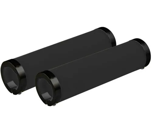 Longus Fluo Lenkergriffe Lock-on, schwarz, 1 Paar, NEU