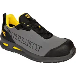 Diadora Utility Smart Softbox Low S3L, Sicherheitsschuhe Unisex - Dunkelgrau/Schwarz/Gelb - 37 EU
