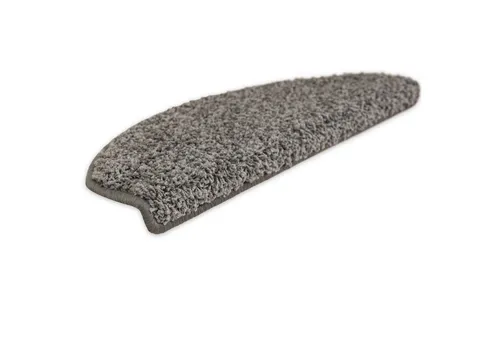 Metzker® Stufenmatte Stufenmatten Shaggy Venus Halbrund Einzeln und SparSet's, Halbrund, Höhe: 22 mm, 1 Stück - Grau