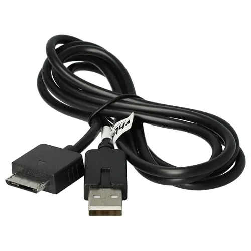vhbw USB Kabel kompatibel mit Sony PlayStation Portable Go PSP-N1003, PSP-N1004 Spielekonsole - 2in1 Datenkabel/Ladekabel 1,2m Lang