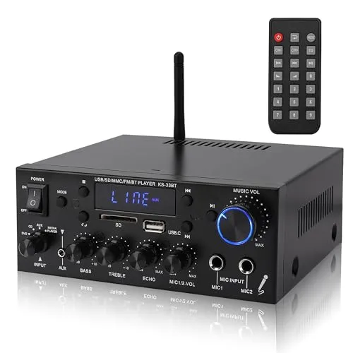 Mini Verstärker 60W+60W Bluetooth Stereo