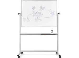 magnetoplan 1240689 Whiteboard mit Fahrgestell