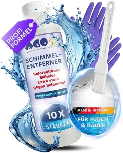 AGO 500ml Schimmelentferner mit Pinsel & Handschuhen