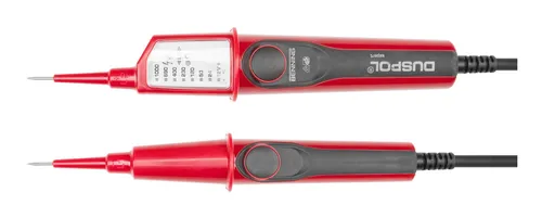 GEDORE Spannungsprüfer 12-1000 V - VDE 4616 - Messgeräte für 6 - 1000 V Gleich- und Wechselspannung, mit Batterie-unabhängiger Anzeige und integrierter LED Taschenlampe für optimale Sicherheit.