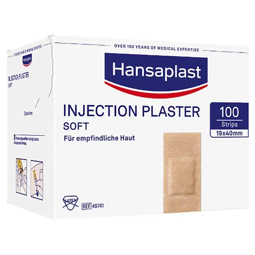 Hansaplast Soft Injektionspflaster 1,9 x 4 cm, 100 Stück