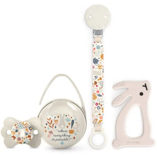 Suavinex Wonderland Gift Set 0-6 m Cream Geschenkset für Babys