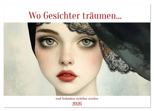 Wo Gesichter träumen und Gedanken sichtbar werden – Wandkalender 2026 DIN A4 quer