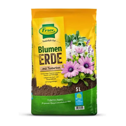Frux Blumenerde mit Naturton (5 L)