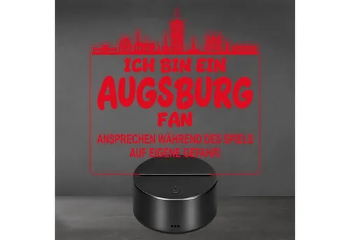 Lieblingsmensch LED Nachtlicht Fußball – Augsburg Fan