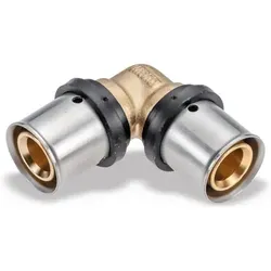 Pipetec Press-Winkel 90° 20x2 PFW2020, DVGW, TH+U Profil, Pressfitting 20 x 2