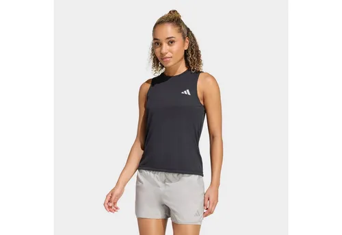 adidas Women's adi365 Running Essentials Tank, Schwarz, XS - Bequemer Damen-Lauf-Top aus 100 % recyceltem Polyester, ausgestattet mit CLIMACOOL Technologie für optimale Temperaturregulierung und reflektierendem Logo für erhöhte Sichtbarkeit.