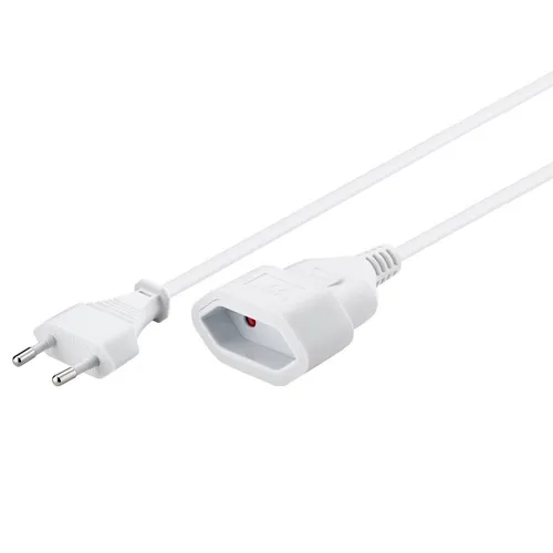 Heitech Verlängerungskabel mit Euro Steckdose 5m TÜV-Zeichen Strom IP20 Kabel